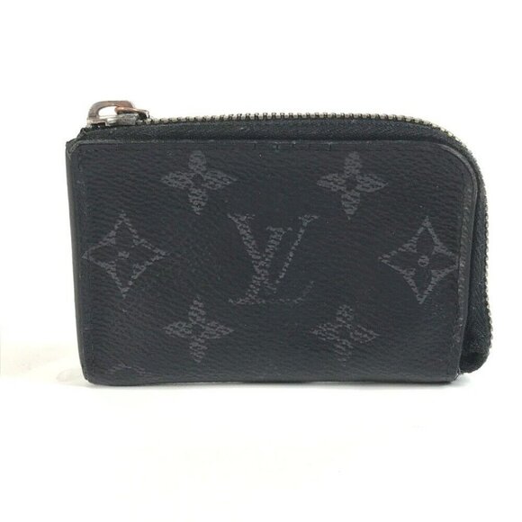 LOUIS VUITTON M63536 MonogramEclipse Porte Monnaie jour Wallet coin purse - Picture 3 of 16